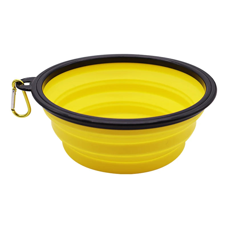 TPR Foldable Dog Bowl | Collapsible Pet Food Water Dish | Flexible, BPA-Free & Portable for Travel